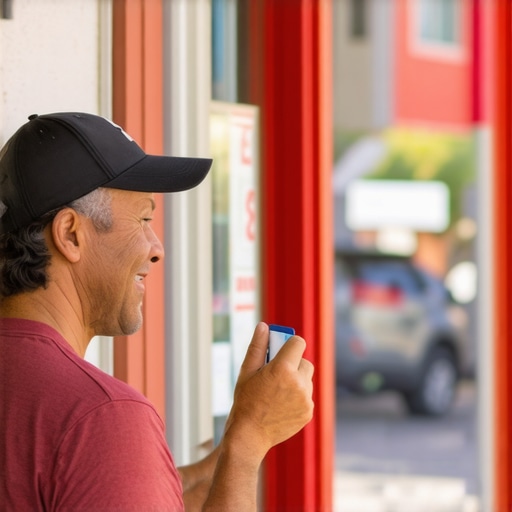 Business owner participating in neighborhood event