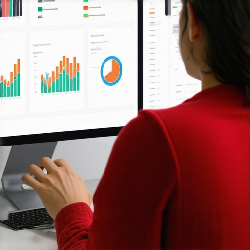 Business owner reviewing local SEO performance metrics