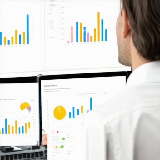 Business owner reviewing analytics dashboards for local SEO optimization