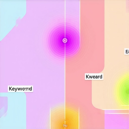 A regional map highlighting targeted keyword zones and user engagement areas for local SEO.