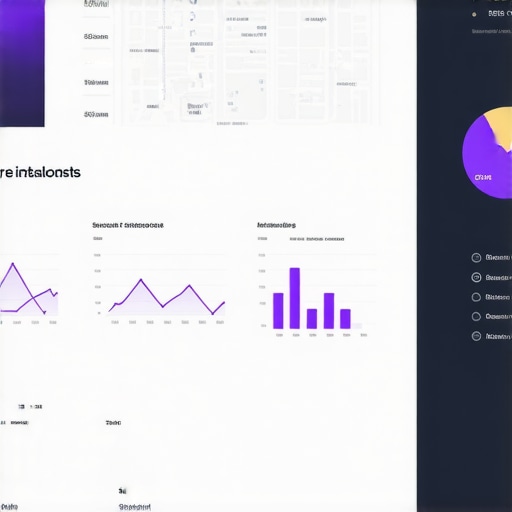 Local SEO Data Analytics Dashboard Screenshot of a local SEO analytics dashboard showing geospatial and AI insights