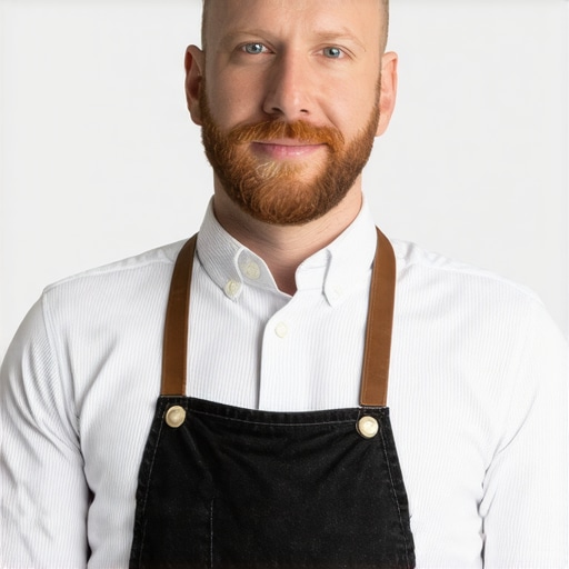 Business owner working on Google My Business profile with voice search and schema markup elements.