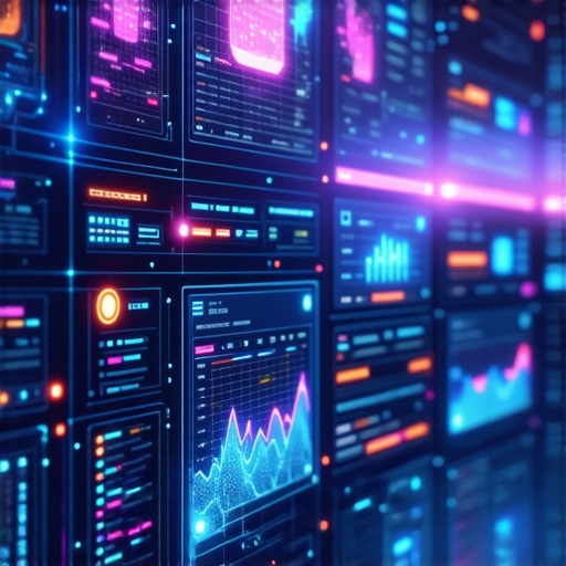 AI in Local Search Optimization Illustration of AI algorithms analyzing local search data on computer screens.