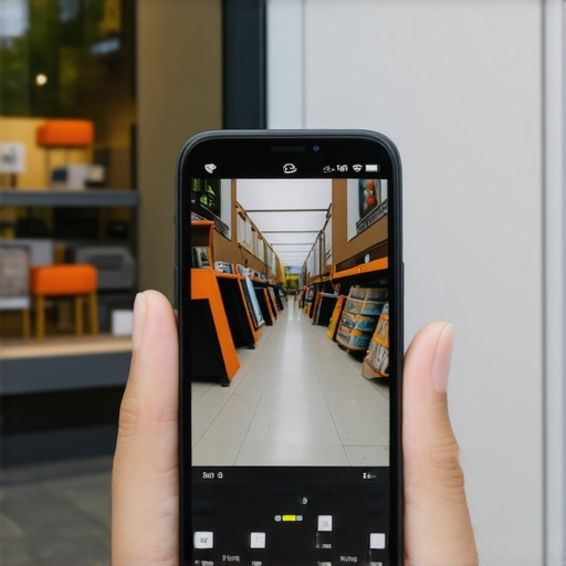Augmented Reality in Local Business Marketing Smartphone showcasing AR features for local business promotion.