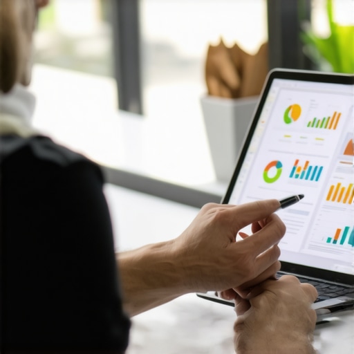 Business owner reviewing analytics for local micro-moments optimization