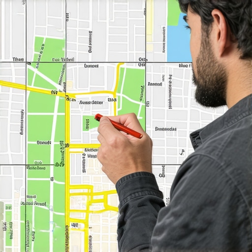Hyperlocal Data Analysis for Local SEO Technician working on digital maps with localized data overlays.