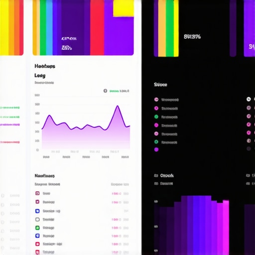 Dashboard with real-time local search analytics and heatmaps