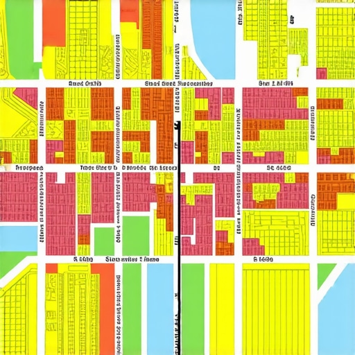 Interactive city map displaying local GMB engagement metrics.
