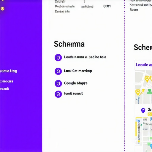 Schema Markup Boosts Local Visibility Infographic showing how schema markup enhances local SEO and Google Maps rankings.