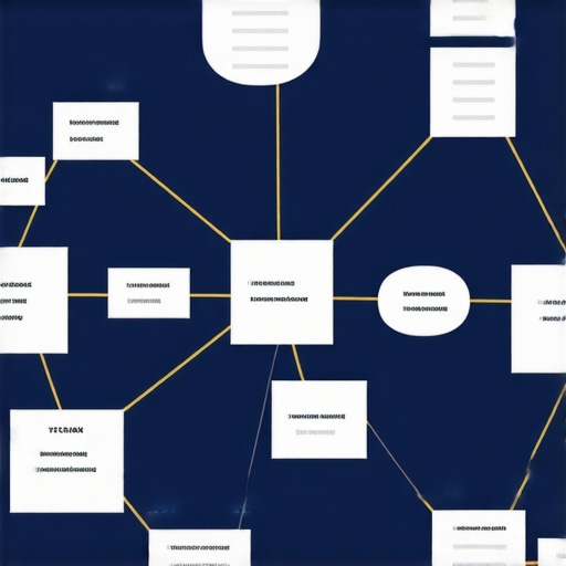 Diagram illustrating advanced schema markup interconnected types enhancing local search visibility.
