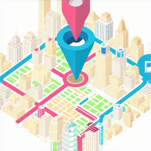 Visual Guide to Hyperlocal SEO Strategies Map with SEO tools and local business markers illustrating hyperlocal optimization techniques.