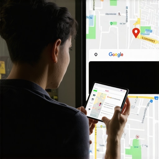 A business owner participating in a community event to improve local SEO visibility.