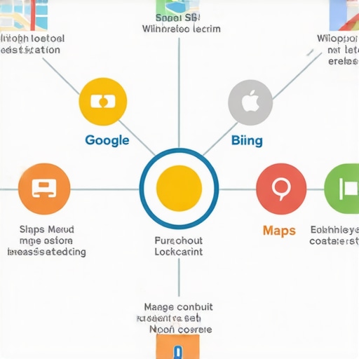 Visual representation of synchronized local SEO across various online platforms.