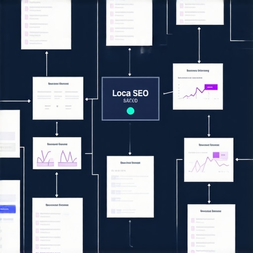 Niche Keyword Strategy Map for GMB Optimization Digital graphic illustrating keyword research, user behavior insights, and semantic SEO techniques for local business visibility.