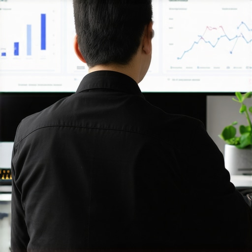 Optimizing Local SEO Metrics Person analyzing local SEO performance metrics on a digital dashboard