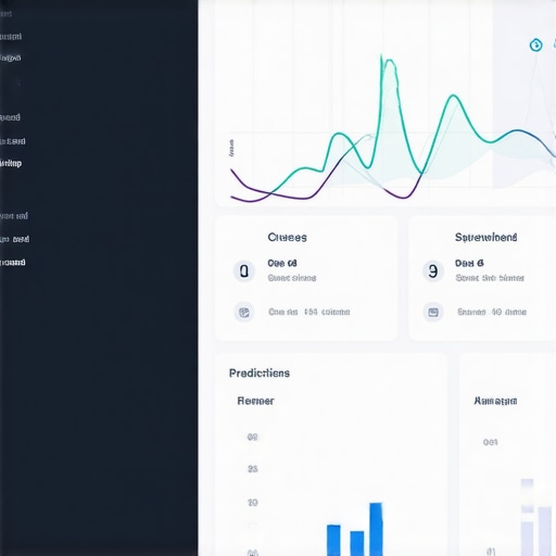 Predictive Analytics for Local SEO Screenshot of local SEO predictive analytics tools showing charts and geolocation data.