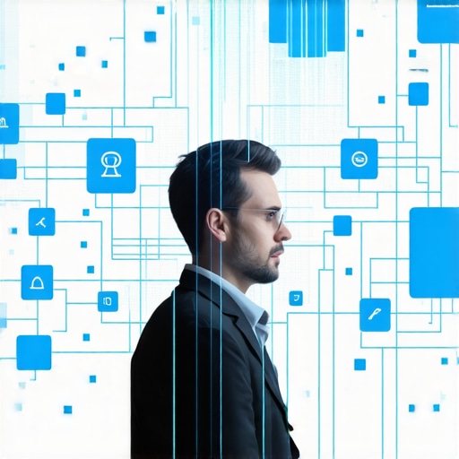 Digital illustration of AI network connecting local search signals