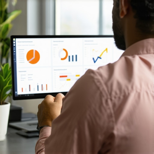 Business owner reviewing dashboard with geospatial and review sentiment data