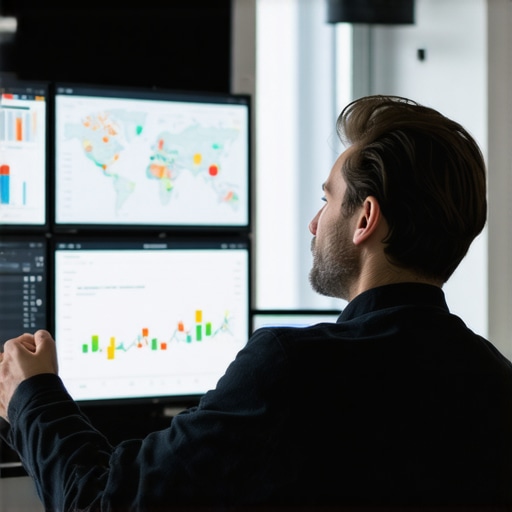 SEO analyst reviewing local search performance metrics