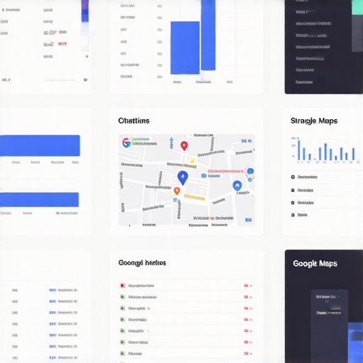 Detailed screenshot of local SEO metrics and analytics on a digital dashboard.