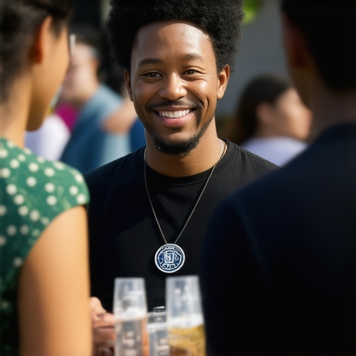 Business owner participating in local neighborhood event to boost community presence and local rankings.