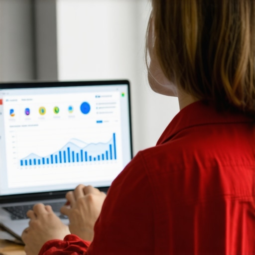 Expert analyzing GMB metrics SEO specialist reviewing local search analytics