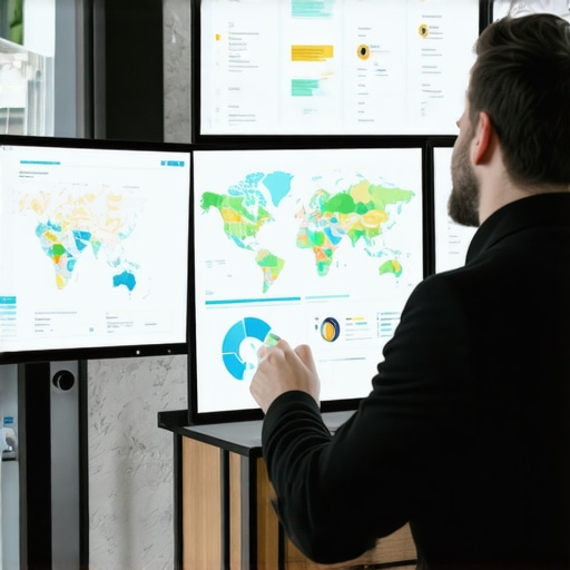 Expert analyzing local SEO metrics Business owner reviewing analytics dashboard for local SEO performance