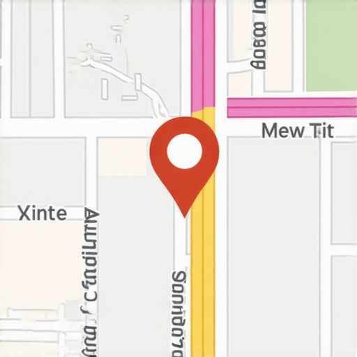 A detailed local map showing various business locations and neighborhood highlights