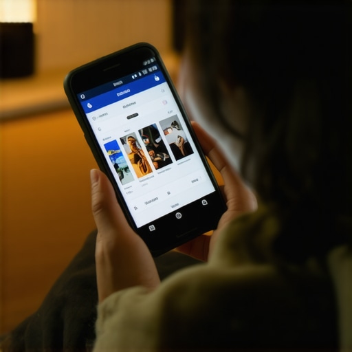 Person using voice commands on a smart device to find nearby businesses.